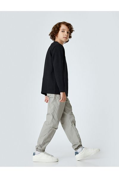 Koton Waist Tied Parachute Trousers - Side Pocket