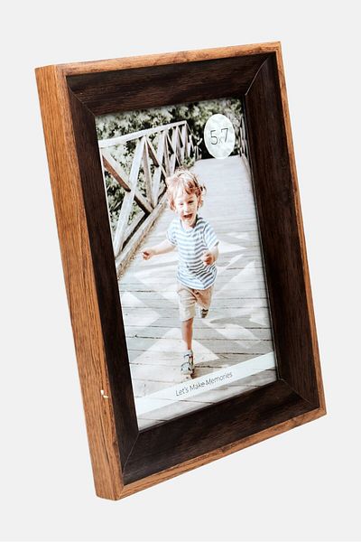 Enchante Accessories Wooden Photo Frame 5 X 7, Brown Combo