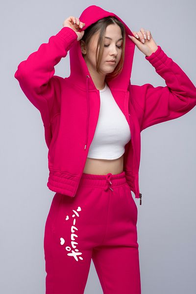 SELF CONTROL Σετ φόρμας Anime Printed Kawaii - 3 κλωστές, χοντρό ύφασμα, βαμβακερό