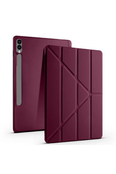 Sneezy Samsung Galaxy Tab S10 Plus X820 12.4 İnç Katlanabilir Kalemlikli Stan...