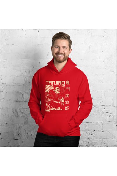 Moda Glo Унисекс суитшърт с качулка и щампа Tanjito