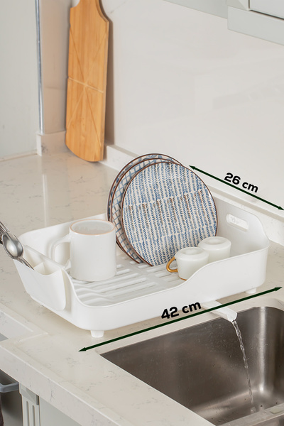 Porsima AKL-060 Lüks Tabaklık Bulaşıklık-Yönlendirilebilir Su Akıtma Kanallı ...