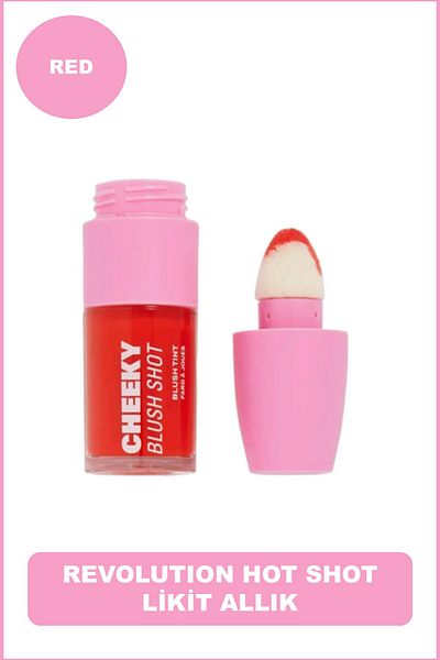Revolution Hot Shot Liquid Blush - Red