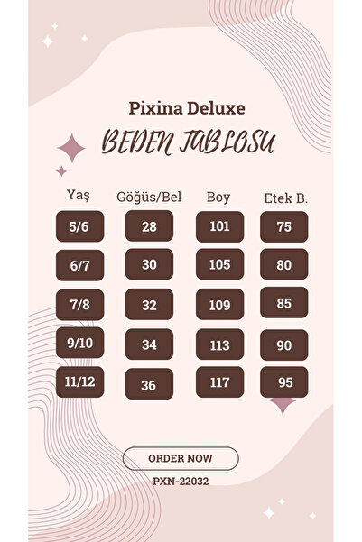 PİXİNADELUXE Bej Balon Kollu Uzun Çiçek Aksesuarlı Kız Çocuk Abiye