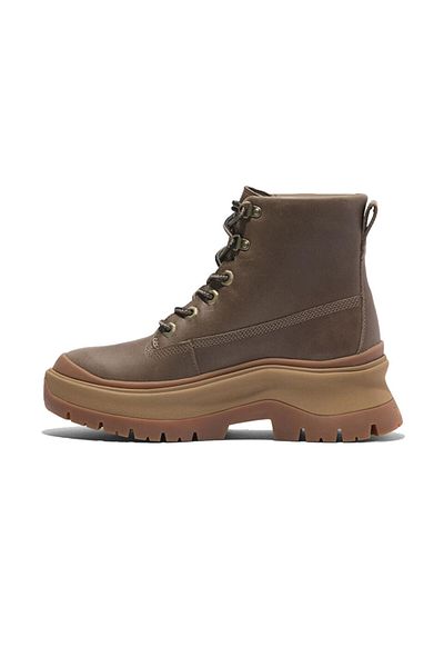 Timberland Roxie Lane Mid Lace Up Boot Γυναικείες καθημερινές μπότες TB0A295JEM41 Καφέ