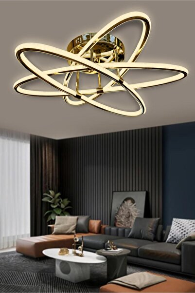 RSCOLLECTIONS Kumandalı Gold Çift Yönlü İthal Modern Yüksek Işık Gücü Modern ...