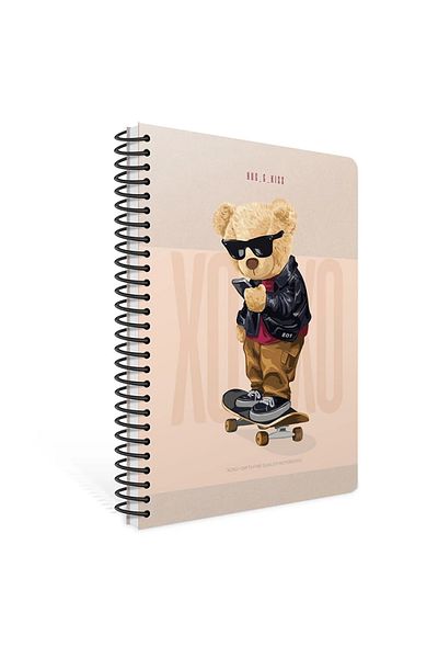 Gıpta GIPTA XOXO - 17x24 Ruled Spiral Notebook, Hard Cover - 120YP