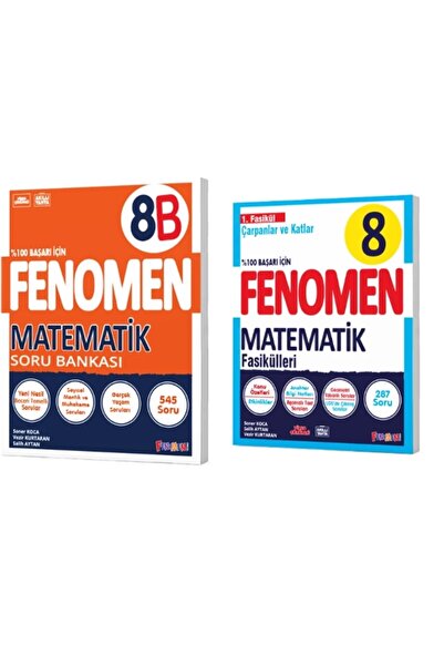 Fenomen Yayıncılık FENOMEN YAYINLARI 8. SINIF Matematik B Soru Bankası ve Mat...