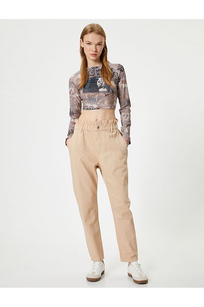 Koton Džíny s vysokým pasem Baggy Cotton - Baggy Jeans
