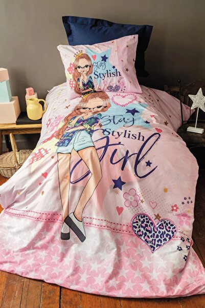 Genel Markalar Stylish Girl 145 TC (57 TEL) Dijital-Pamuk Ranforce Tek Kişili...