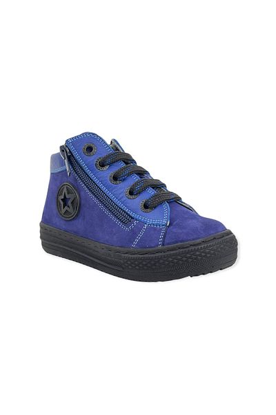 Nubebe Cizme de modă Saks Blue - cu șireturi și fermoar