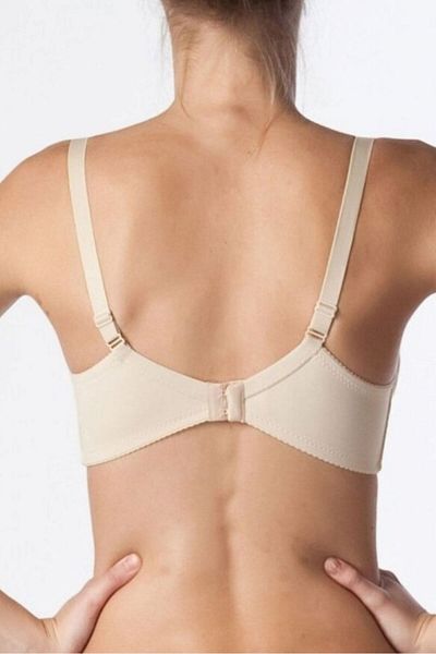 Cooqpoo Μέγεθος 75-95 Διπλό Σουτιέν Micro Gather - Χρώμα δέρματος