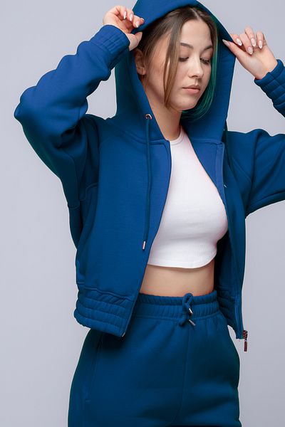 FEEL STYLE Σετ φόρμας βαμβακερής στάμπας με λευκό σχέδιο στην πλάτη - 3 κλωστές χοντρό ύφασμα
