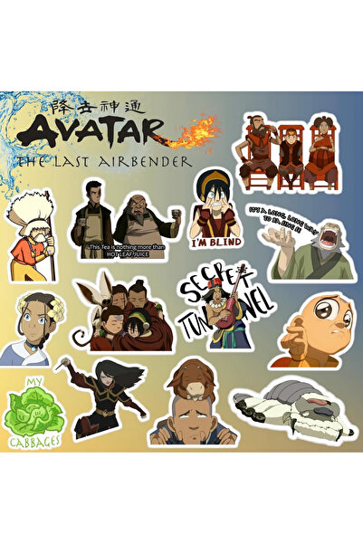 Pufidik Avatar Sticker Seti - 4 | Laptop Notebook Telefon Etiket