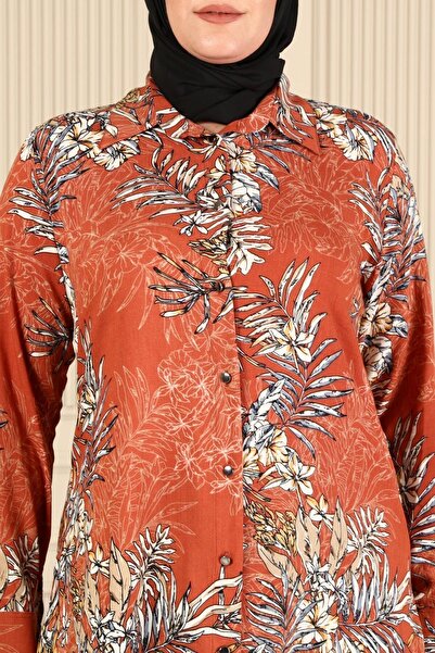 Ferace Women's Hijab Plus Size Long Shirt Tunic