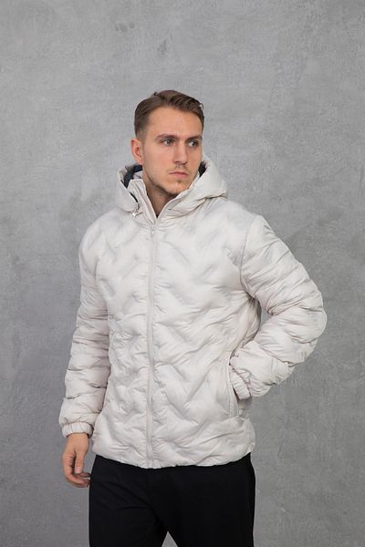 NOUCAMP Inflatable Coat Laser Patterned Removable Hood