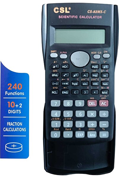 CSL Bilimsel Hesap Makinesi 12 Haneli 240 Fonksiyonlu 82-MS-C