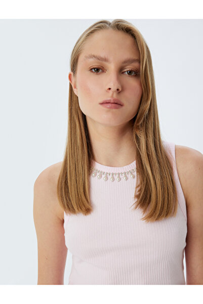 Koton Λεπτό εσώρουχο με στρογγυλή λαιμόκοψη και ριμπ πέτρα