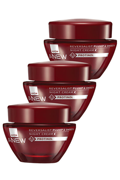 AVON Anew Reversalist Plump & Smooth Gece Kremi 50 Ml. Üçlü Set