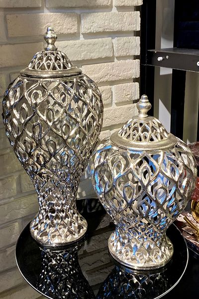 LAMEDORE 40-50 cm Double Cast King Cube Vase