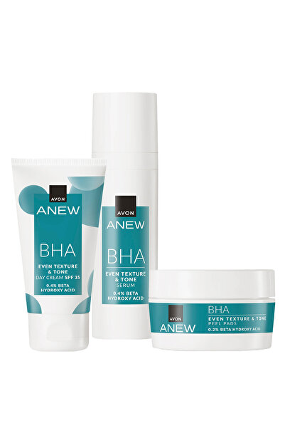 AVON Anew BHA Cilt Tonu Görünümünü Düzgünleştiren Krem Serum ve Ped Paketi