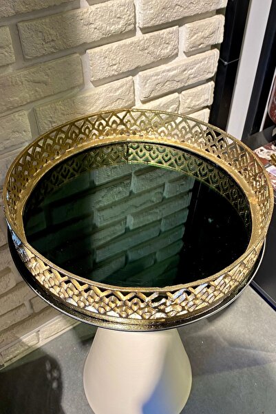 LAMEDORE Cast 40 cm Decorative Mirrored Tray