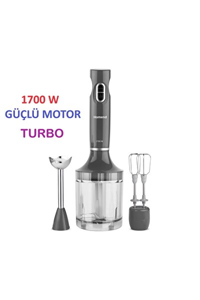 HOMEND Handmaid, Blender Seti, 1700 W, Turbo, 1936h