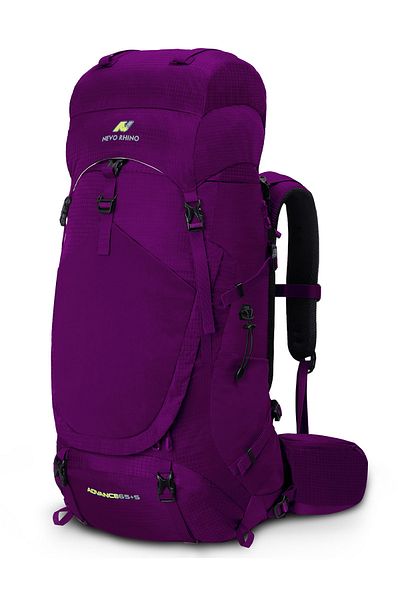 Go Veform Rucsac profesional pentru alpinism, camping și drumeții în aer liber (65+5 litri) violet 8921