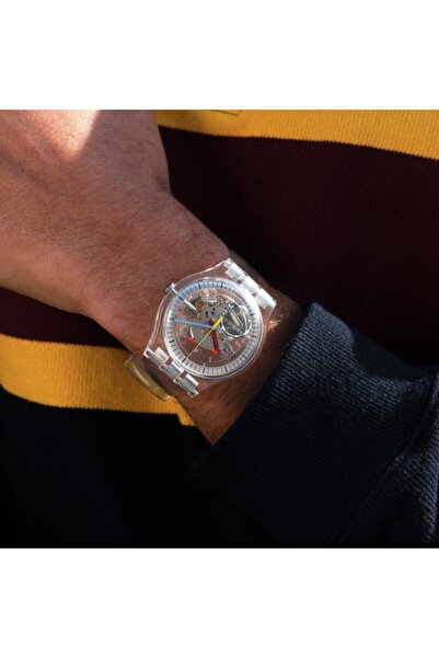Swatch SO29K100-S06 Swatch Clearly New Gent Erkek Kol Saati