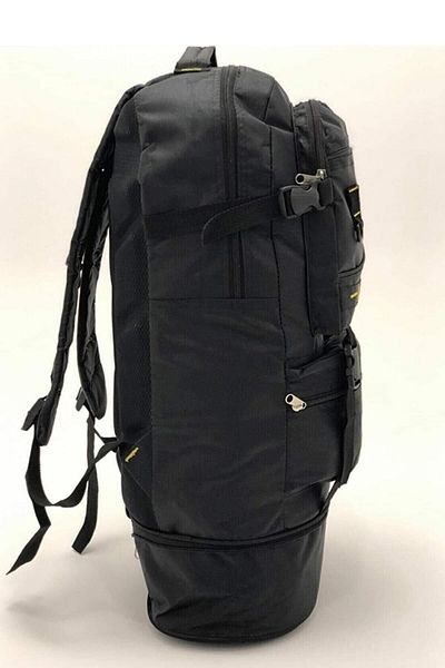 ÇANTA Rucsac negru pentru alpinism, rucsac impermeabil, geantă de camping de dimensiuni mari, geantă de drumeții cu compartiment