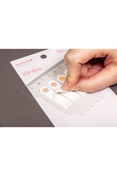 GUGUK Vanilla 10-color Transparent Pet Index - Post-it Sticky Note (Ggk-p012)