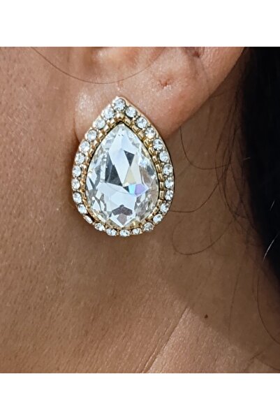 MENTAŞ Gold Yellow Earring Necklace and Jewelled Suit Set