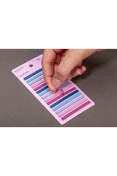GUGUK Lavinya 15 Color Transparent Pet Index - Post-It Sticky Note
