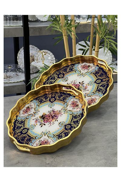 Doğudeko Milano Fx80 - Luxury Oval 2-Piece Polyurethane Tray