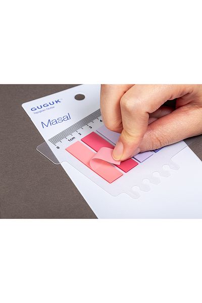 GUGUK Transparent Pet Index with 10 Colorful Fairy Tale Rulers - Post-it Sticker (Ggk-p015)