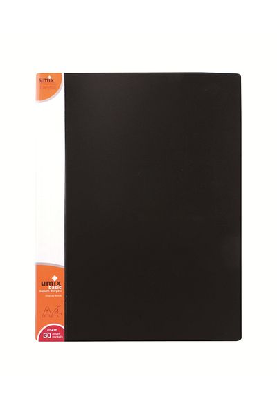 Umix Basic Presentation File 30pcs Black