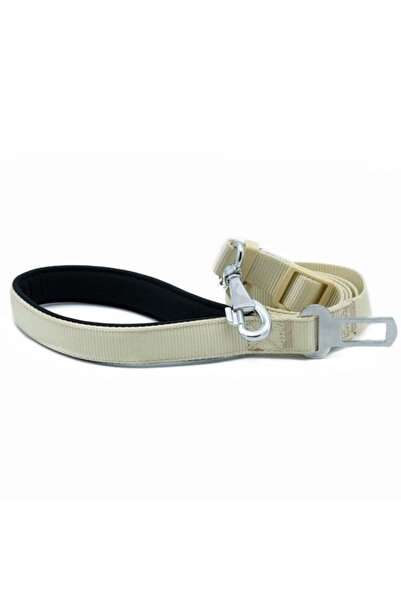 Doggie مقود سفر للكلاب بحزام أمان منسوج كاكي متوسط 2.5x80-120 سم - من Petshop