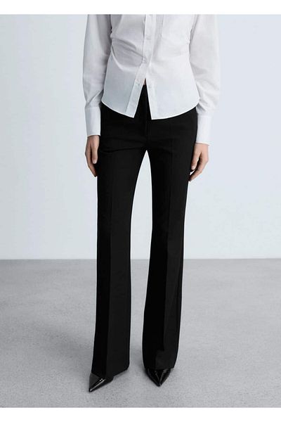 MANGO Woman Spanish Leg Pants with Pockets