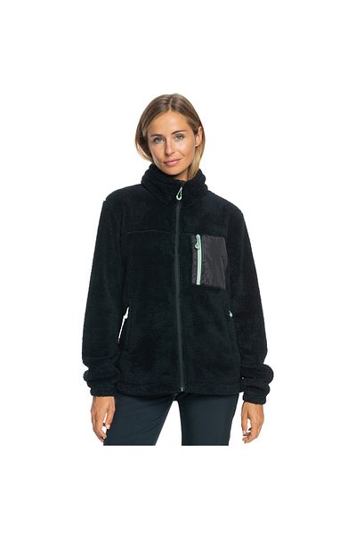 Roxy Women's Alabama Full Zip Anthracite - Solid Fleece Jacket Erjft04708-kvj0
