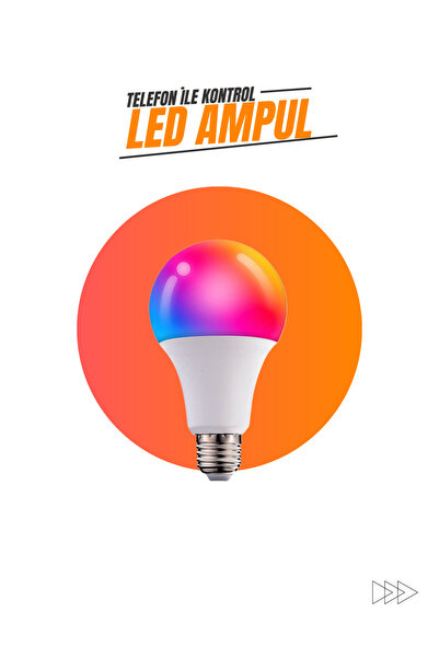 Opiunte Uzaktan Telefon Kontrollü Akıllı Rgb Ampul Ambiyans Işığı