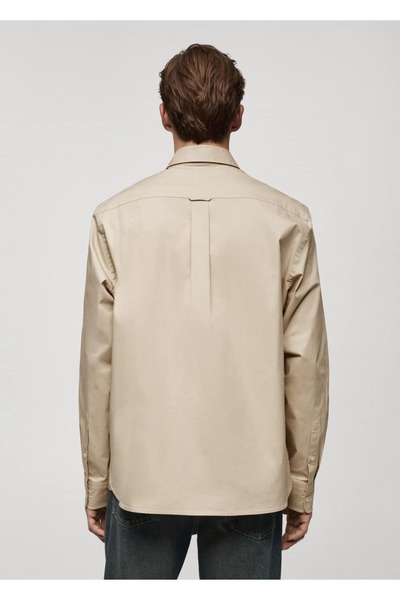 MANGO Man Cămașă din bumbac, cu ajustare normală