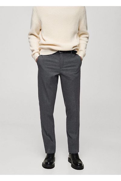 MANGO Man Slim Fit bavlněné kalhoty