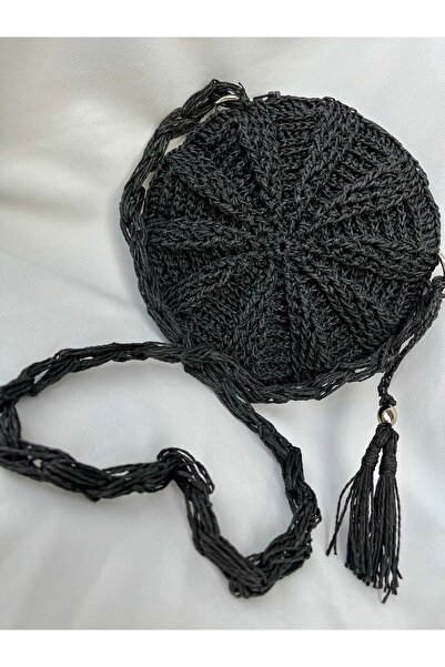 DNA MODA Makaron Çanta / Hasır Çanta / Bohem Çanta / El Örgüsü Hasır Çanta / ...
