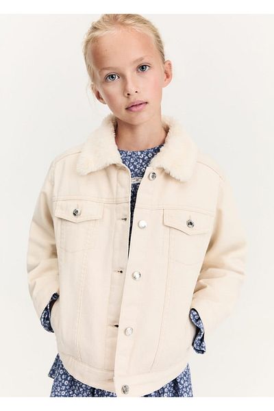 MANGO Kids Γούνινο εσωτερικό μπουφάν