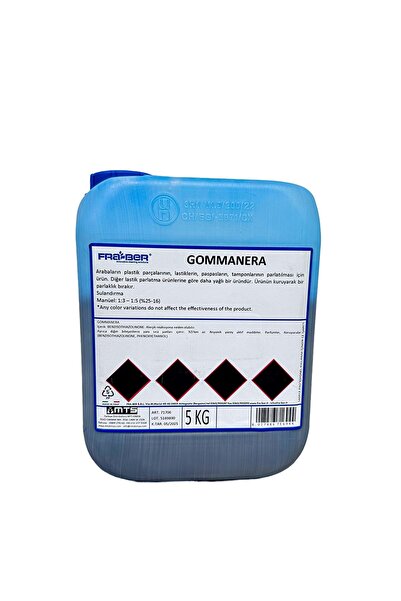 FRA-BER Gommanera Blue Lastik Parlatıcı (1:3-5 Konsantre) - 5 kg