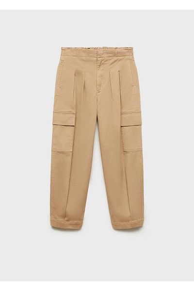 MANGO Kids Πλισέ παντελόνι cargo