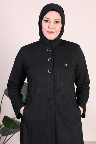 Ferace Women's Large Size 3-Button Overcoat