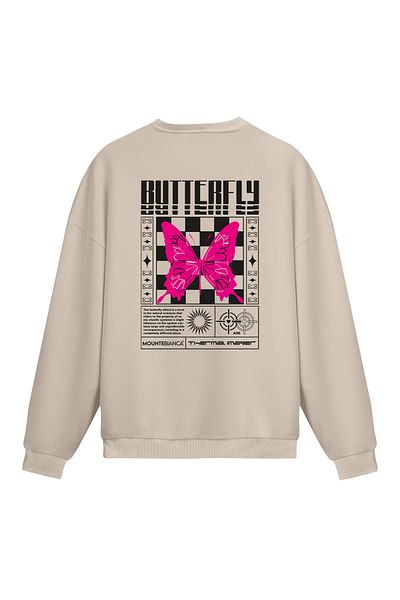 Mounte Bianca Unisex Butterfly - Κανονικό φούτερ