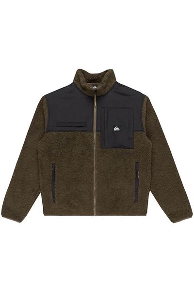 Quiksilver Eqyft04980 Shallow Water Fz Jacket Brown Men's Jacket