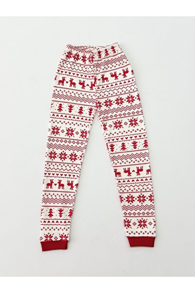 Zarmina Set de pijamale pentru copii cu model de cerb de Anul Nou